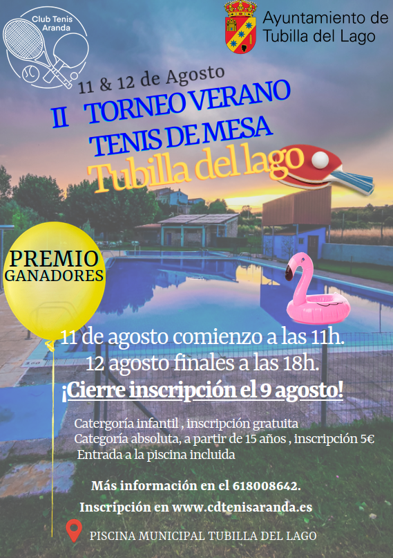Torneo Tenis de Mesa Tubilla del Lago
